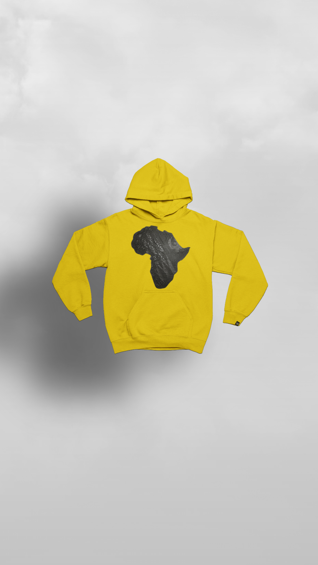 "Akwaaba" Youth Yellow Ankara Africa Hoodie - Afro Soca Love Supply