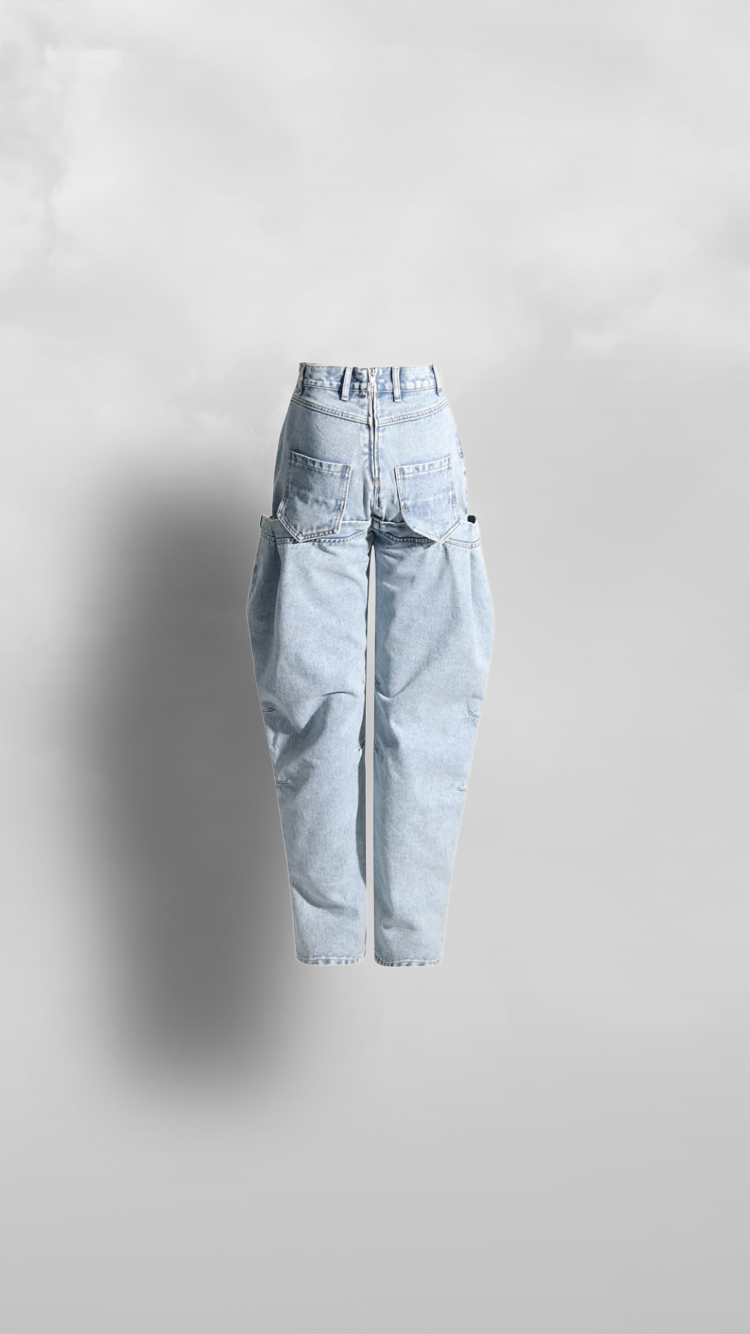 "Grenada" Black and Neutral Jean Pants - Afro Soca Love Supply