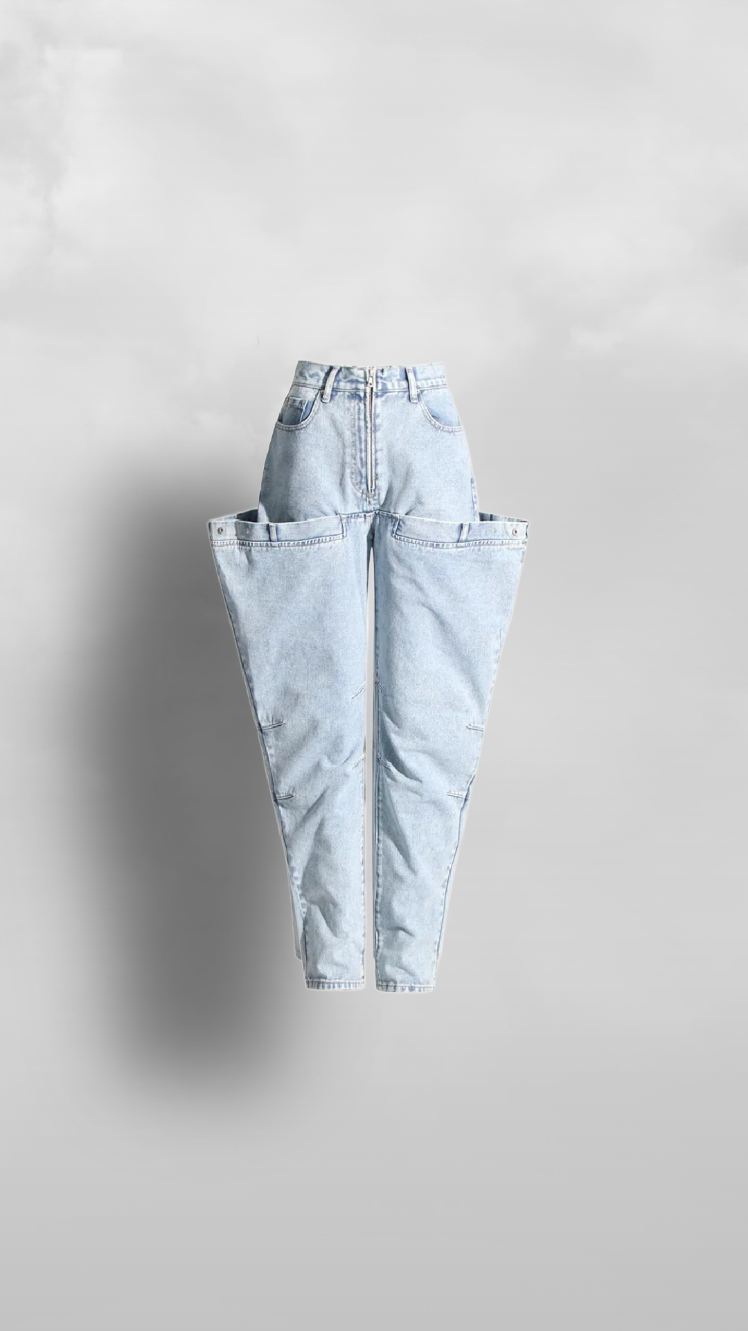 "Grenada" Black and Neutral Jean Pants - Afro Soca Love Supply