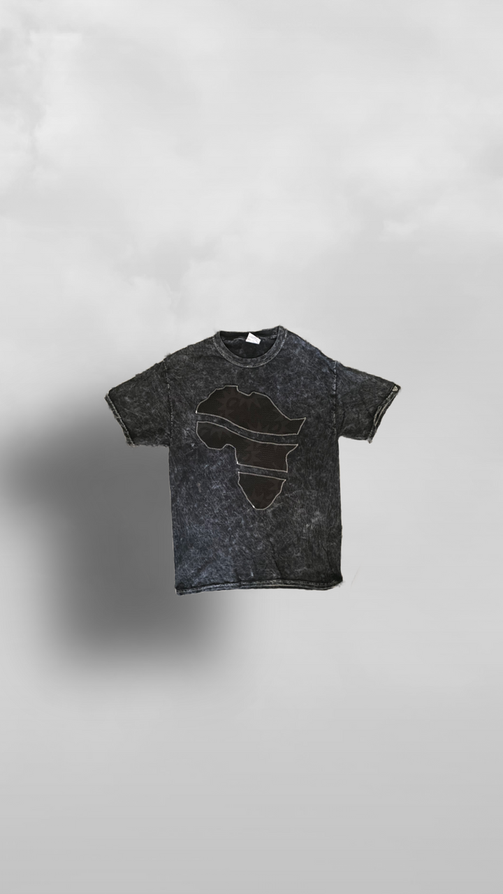 "Midnight Awọ" Color Horizon Stack Africa Ankara Tee - Afro Soca Love Supply