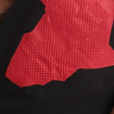 "Akwaaba" Black & Red Ankara Africa Tee - Afro Soca Love Supply