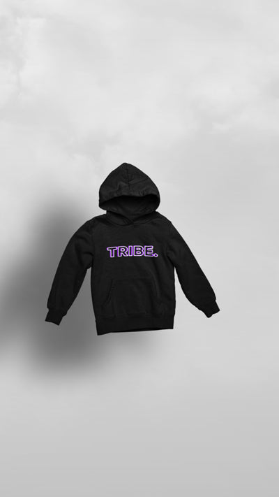 "Purple Hibiscus" Black & Purple Tribe Hoodie - Afro Soca Love Supply
