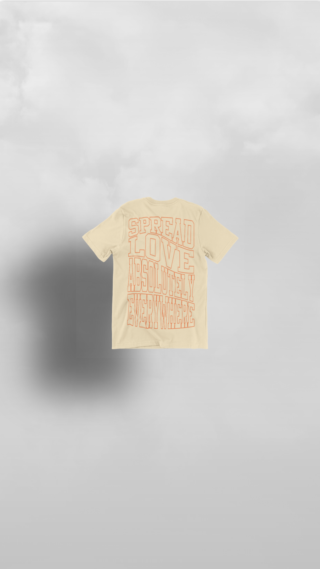 "Kupenda Everywhere" Love Tribe Cream & Orange Tee - Afro Soca Love Supply