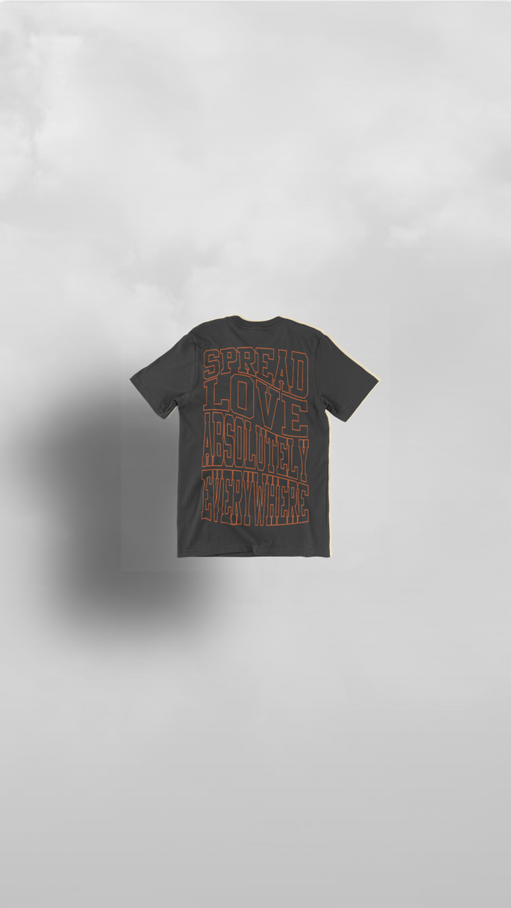 "Kupenda Everywhere" Love Tribe Black & Orange Tee - Afro Soca Love Supply