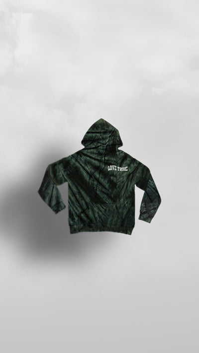 "Kupenda Everywhere" Love Tribe BLACK TYE DIE HOODIE - Afro Soca Love Supply