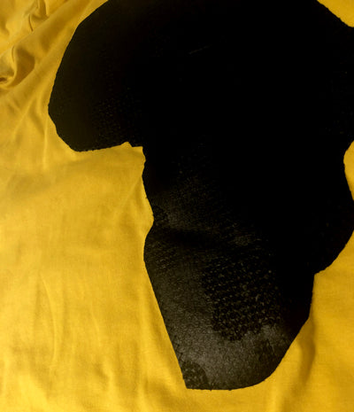 "Akwaaba" Yellow Ankara Africa Tee - Afro Soca Love Supply