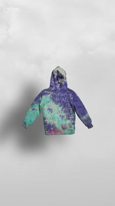 "Kupenda Everywhere" Love Tribe COTTON CANDY TYE DIE HOODIE - Afro Soca Love Supply