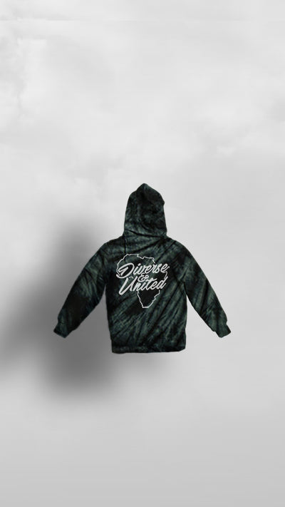 "UMBALA" BLACK TYE DIE TRIBE HOODIE - Afro Soca Love Supply