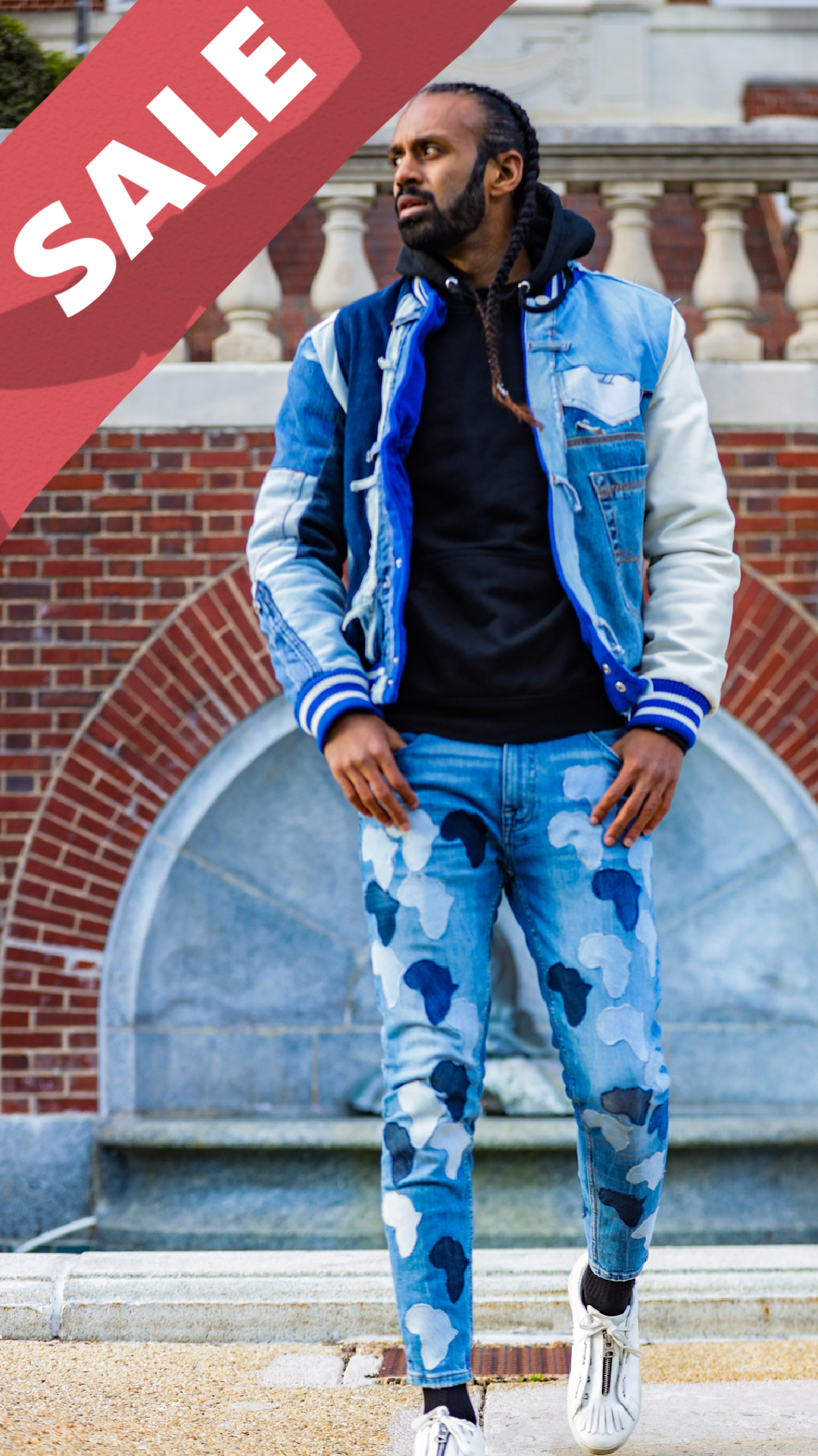 "Odogwu" Africa All Over Jeans On Jeans Unisex - Afro Soca Love Supply