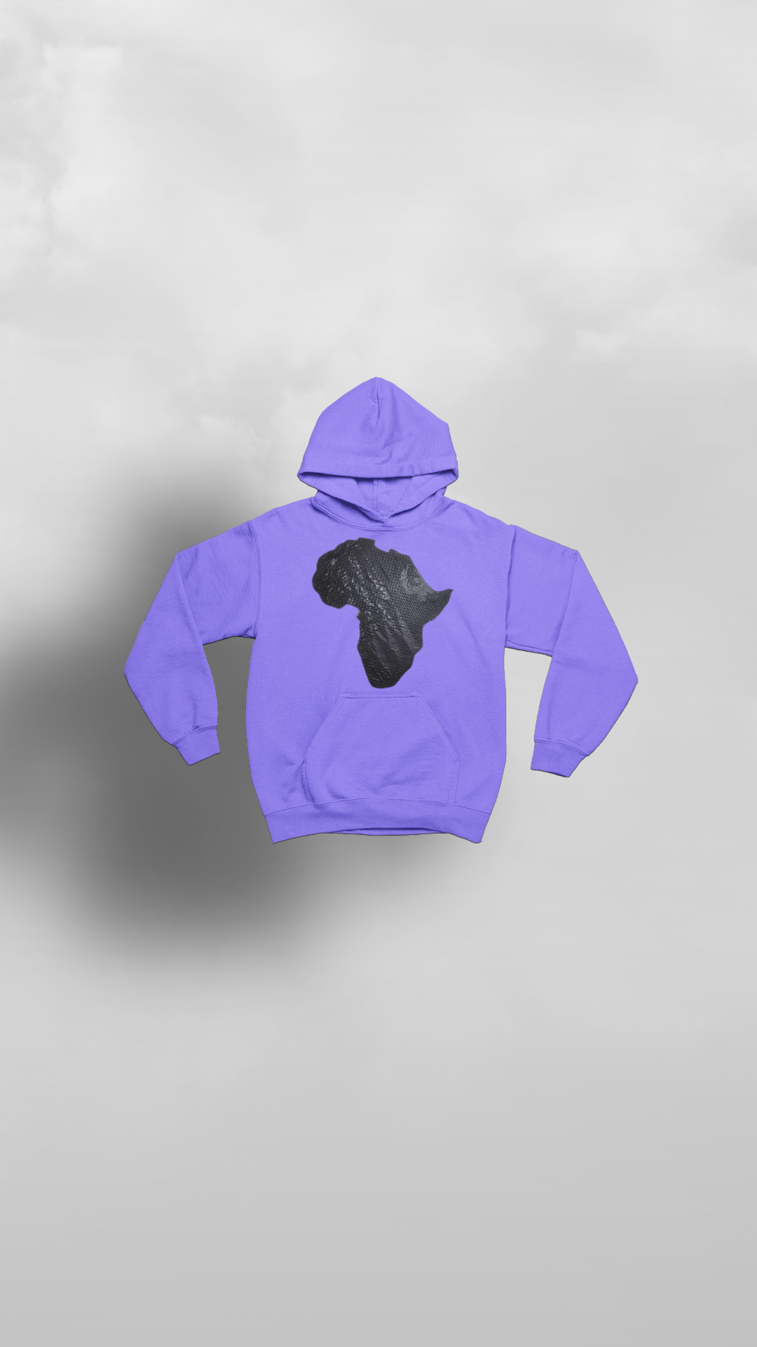"Akwaaba" Youth Purple Ankara Africa Hoodie - Afro Soca Love Supply