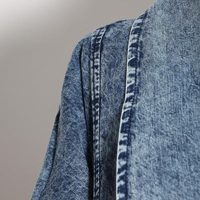 "Enwu" Oversized Denim Jacket - Afro Soca Love Supply